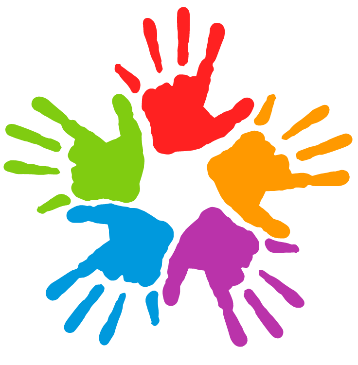 Colourful Hands in a circle